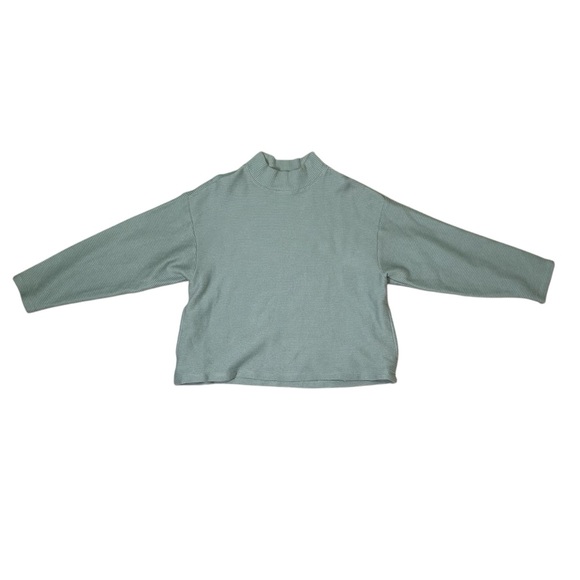 Madewell Women’s M Sage Funnelneck Drop-Shoulder Knit Sweater Top Style#NI096 - Picture 4 of 8